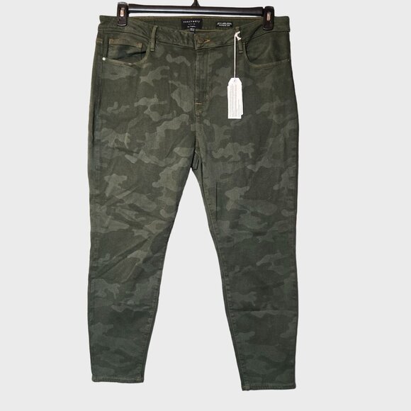 Sanctuary Denim - Sanctuary Social Standard Ankle Skinny Jeans in Prosperity Camo Green 18W NWT